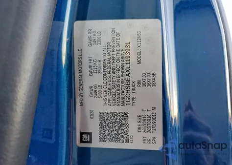 2020 Chevrolet Colorado from USA, damaged, VIN 1GCHSBEAXL1193931